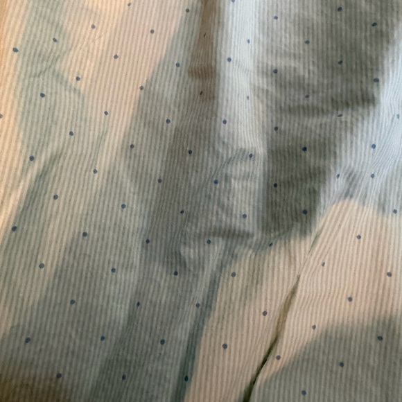 Jacadi Paris Girls Blouse Size 12Y Light Blue Polka Dot Long Sleeve Top - Picture 2 of 3